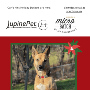 NEW MicroBatch Designs Poinsettia, Snow Pup & Lovable Gnomes