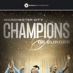 CHAMPIONS! Shop Treble-Winning Manchester City Gear Now! 🏆 🏆 🏆