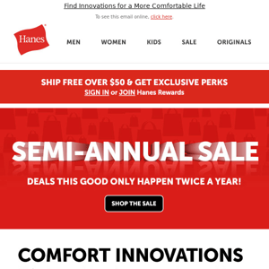 Save on Over 💯 Styles | Semi-Annual Sale