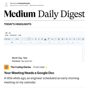 Your Meeting Needs a Google Doc | The Coding Diaries