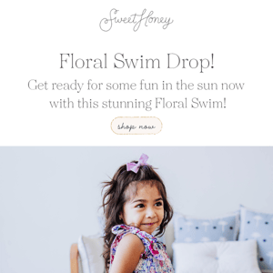 It's time for some fun in the sun 😎 Floral Swim drops NOW!