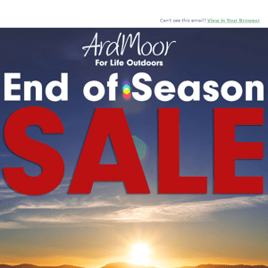 HURRY, SALE ENDS MIDNIGHT | Up to 50% Off End of Season Sale