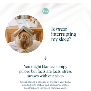Is stress interrupting your sleep?