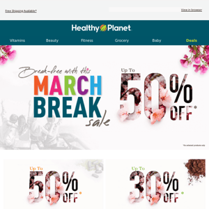 Up to 50% OFF - March Break Sale Starts Now