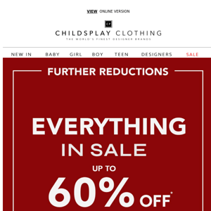 Up To 60% Off Everything in Sale