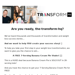 It’s your turn, The Transform HQ! 🥳