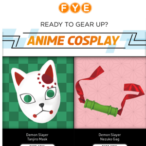 Gear up for Halloween and Comic Con with Anime Cosplay Merch!