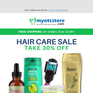 30% Off Your Next Haircare Purchase