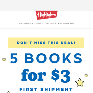 5 books for $3 😳