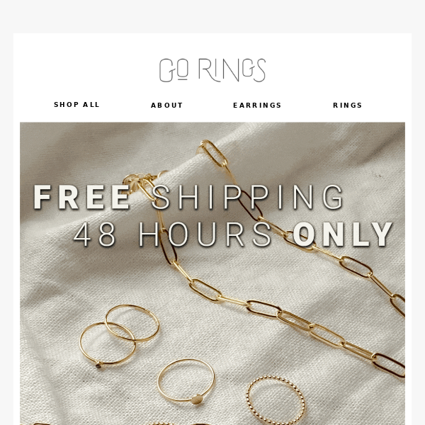 Free Shipping | 48 hours only 💫