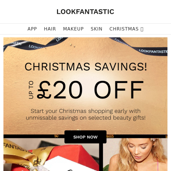 CHRISTMAS GIFTING: Up To £20 Off! 🎁