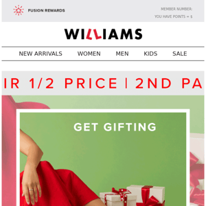 Get Gifting with Williams...🎄🎁