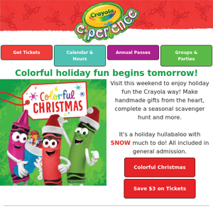 🎄 Colorful Christmas begins TOMORROW!🎄