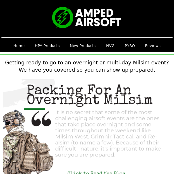 Amped Airsoft NVG Rental for AMS Arsenal @ MUTC Center