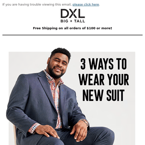 One Suit. Three Ways to Wear It!