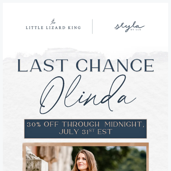 Ending Soon: Styla Olinda 30% Off!!