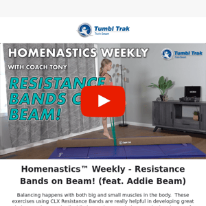 [Homenastics™ Weekly] Resistance Bands on Beam! (feat. Addie Beam)