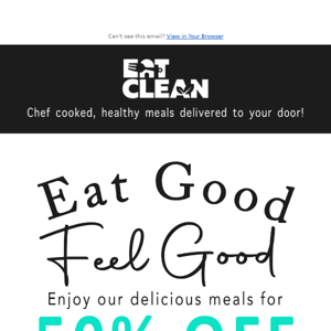 50% Off Fresh, Healthy Meals: EatClean