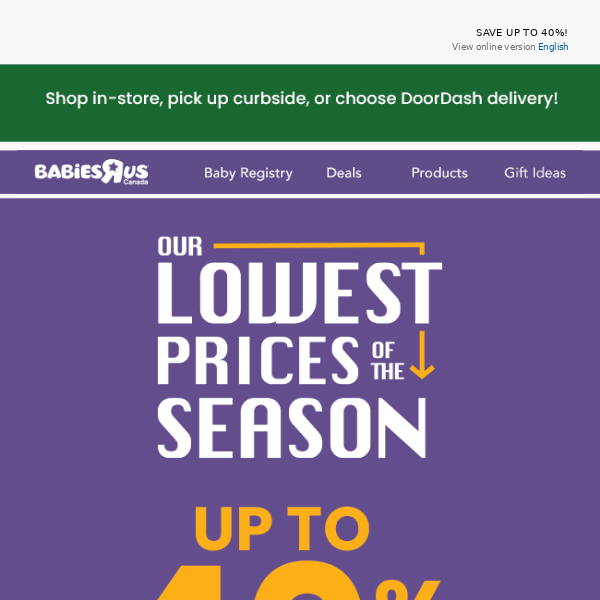 Let’s GO: Lowest Prices of the Season are here!🛒💨