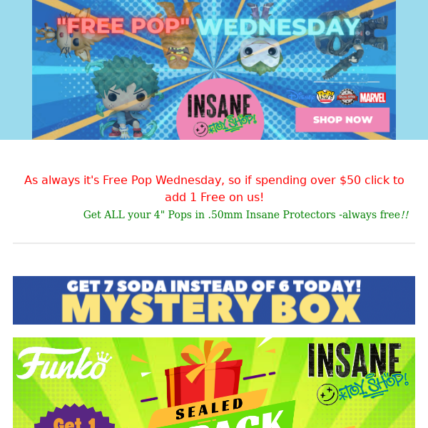 💥Free Mystery Pop & Soda + over 440 vaulted are added back!💥