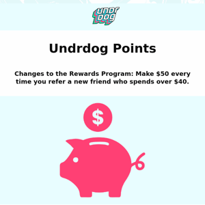 ✨ Changes to the Rewards Program: Make $50 Every Time You Refer a Friend ✨