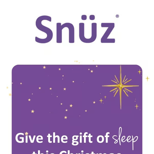 Christmas stocking must-haves! Give the gift of sleep with Snüz 🎁