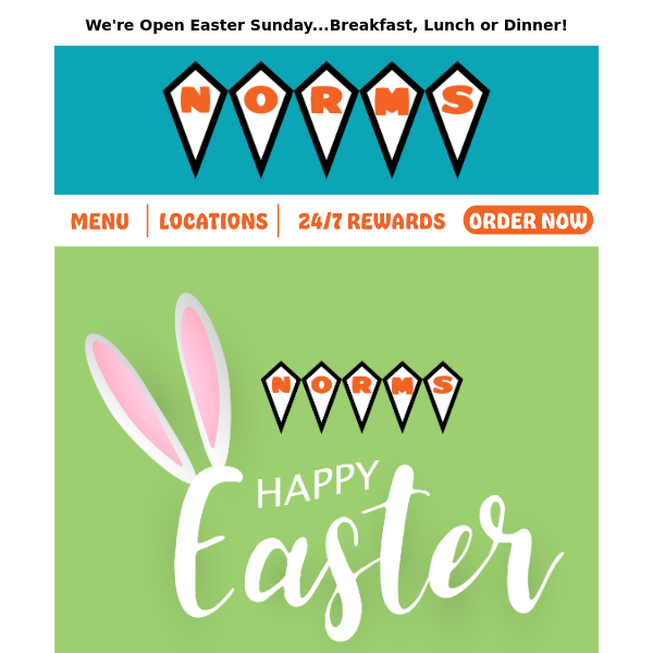 🐰 Happy Easter From Our NORMS Family To Yours!🐰
