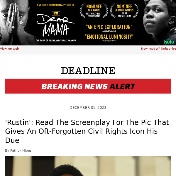 'Rustin': Read The Screenplay For The Pic That Gives An Oft-Forgotten Civil Rights Icon His Due