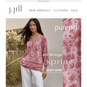 BRAND-NEW colors & fabrics in our Pure Jill Collection.