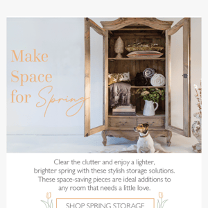 Spring Clean Ready with Sophisticated Storage Solutions