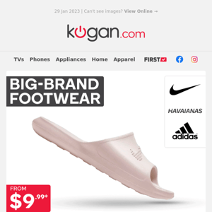 Nike, Havaianas & More Footwear from $9.99* - At this Price, Stock Won't Last!