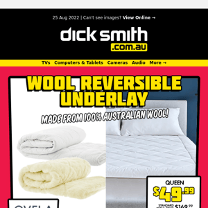 For $49.99 You Can Sleep More Comfortably with This Wool Underlay