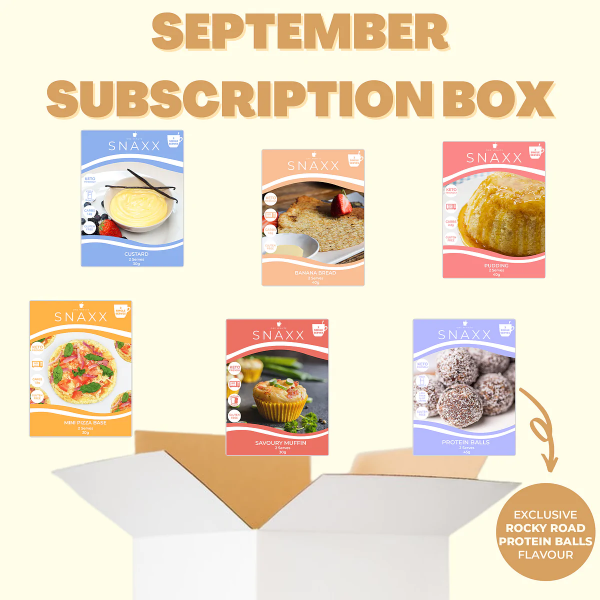 THE SNAXX SEPTEMBER SUBSCRIPTION BOX IS OUT NOW - Each subscription box will have at least 6 products and you save 50%