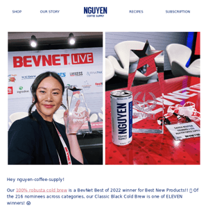 We won a BevNET Best of 2022 Award! 😱