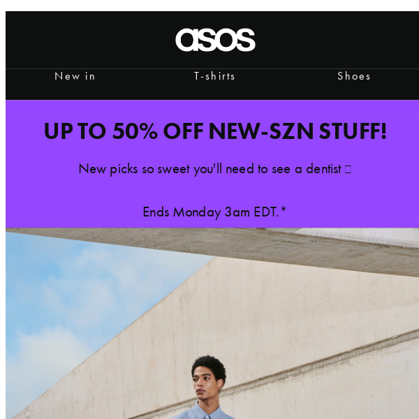 Up to 50% off new-szn stuff ☀️