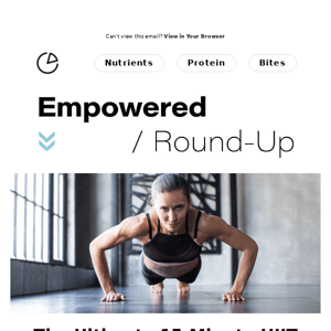 Empowered Round-Up: The ultimate bodyweight workout