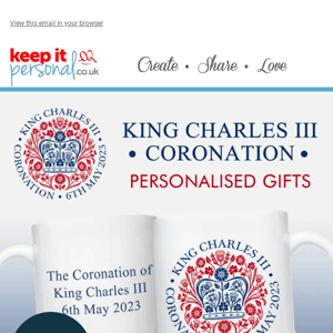 Personalised King Charles Coronation Gift Ideas 🎉