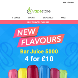 6 NEW Flavours from Bar Juice 🔥