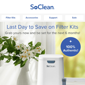 Last call for Filter Kit savings.