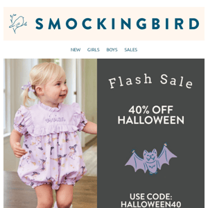 40% Off All Halloween! 🦇🎃🕸️