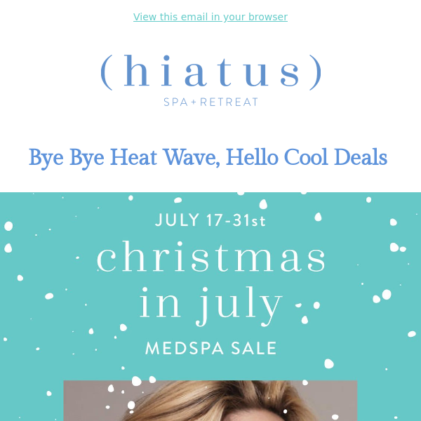 ❄️ Chill out, it's our Christmas in July Sale!