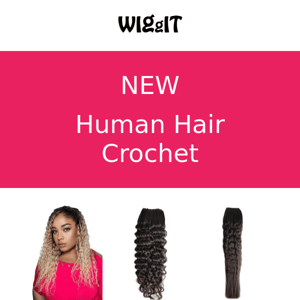 New Human Hair Crochet & Wigs