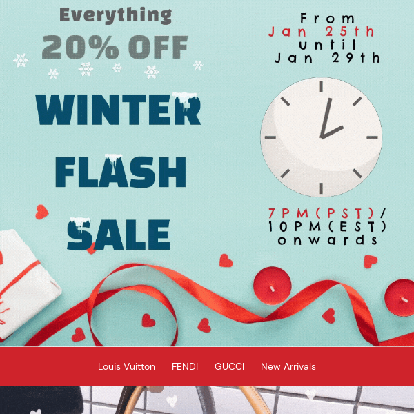 ❄️It's Tomorrow!! WINTER FLASH SALE    ❄️