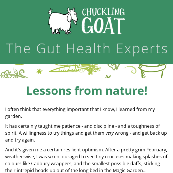 Spring is sprung...and why prebiotics are so important!