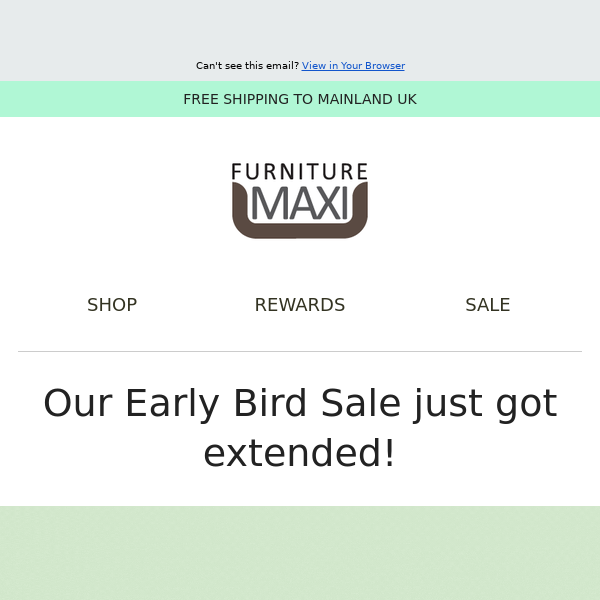 Our Early Bird Sale just got extended! 🙌