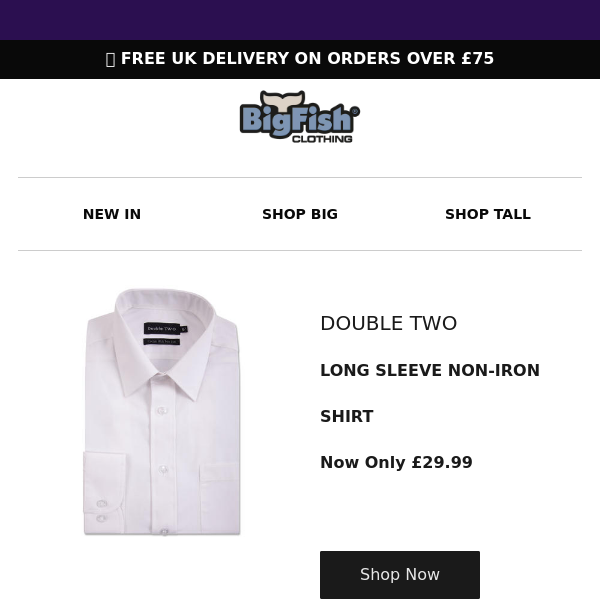 "Double Two - White Dress Shirt - Restocked!