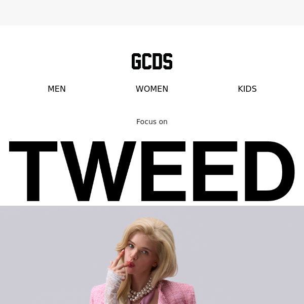 GCDS collection: Tweed