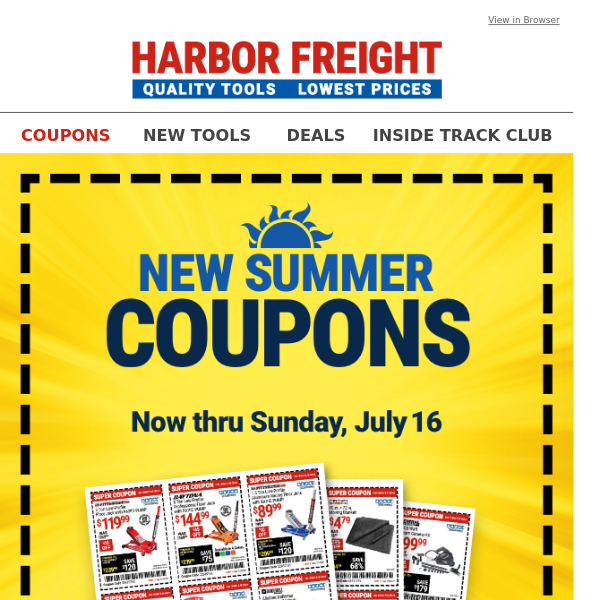 MERLIN 3/8 in. x 50 ft. Premium Retractable Air Hose Reel for $89.99 –  Harbor Freight Coupons