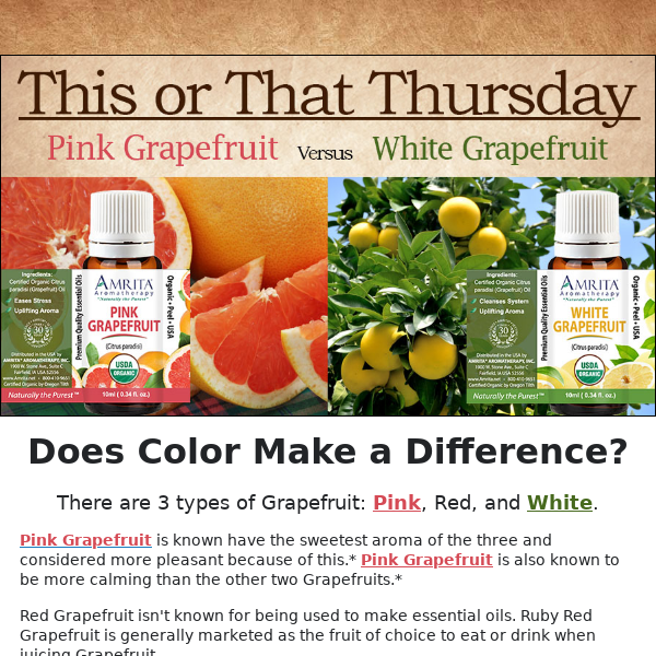 Does the Color of a Grapefruit Matter?