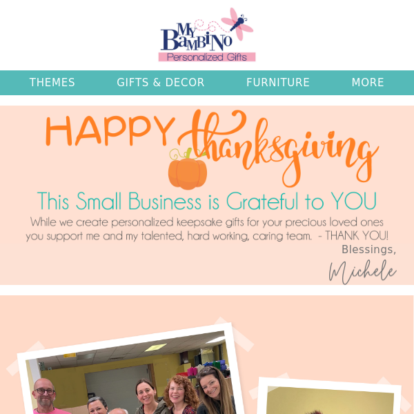 This Small Business is GRATEFUL to YOU!